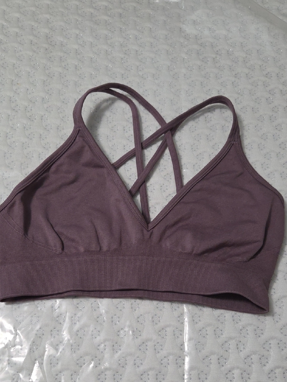 Seamless Strappy Bralette - Mauve Purple
